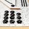 12 Packs: 12 ct. (144 total) Black Rhinestone Flowers by Recollections™